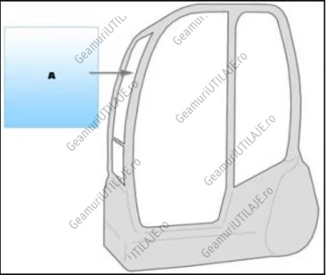 Geam utilaj/ Parbriz utilaj Neuson 1402 - 1602 - 2002
