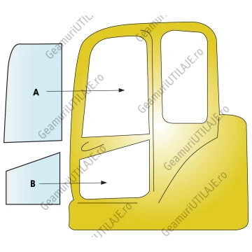 Geam utilaj/ Parbriz utilaj  SMC MX15 - 2 MINI EXCAVATOR