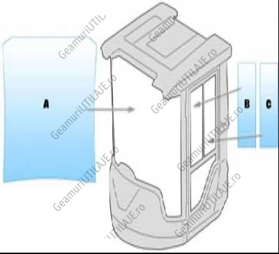 Geamuri cabina Volvo -VOLVO L60F- L70F - L90F - L110F - L120F - L150F - L180F - L220F - L350F
