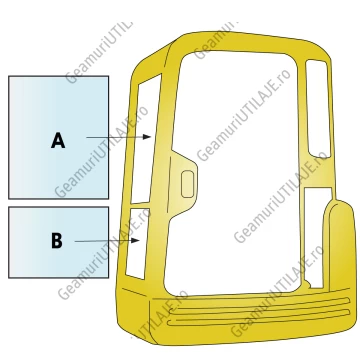 Geamuri cabina Yanmar  VIO 10- 55 MINI EXCAVATOR